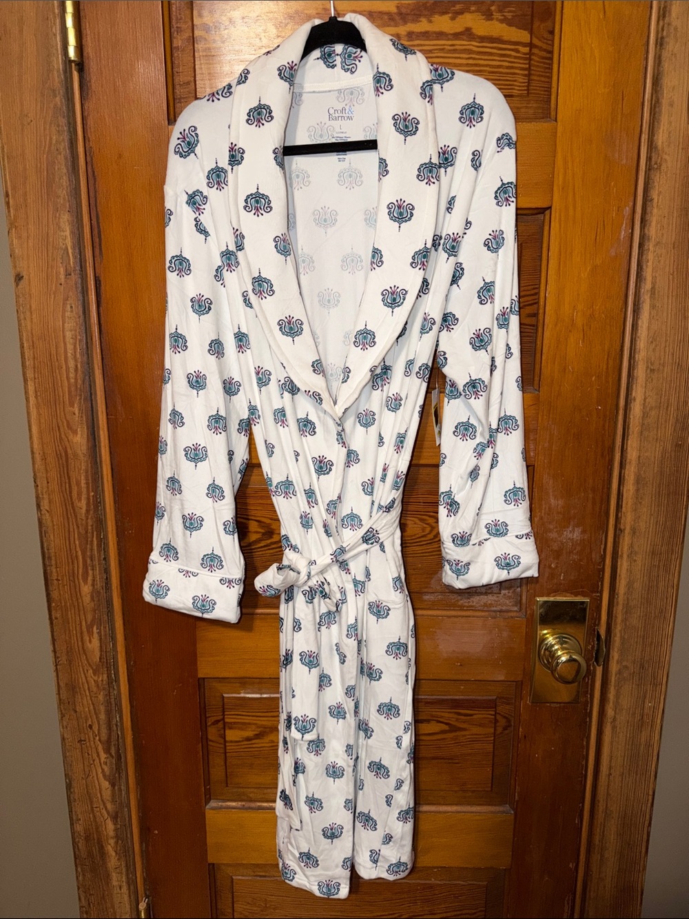 NWT Croft & Barrow Robe Super SOFT With Pockets, Inside Tie and Belt Size Large